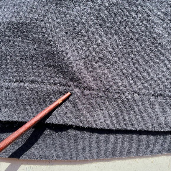 Men's Vintage Stonehenge T-Shirt Black Spell-Out L Single Stitch UK Aliens HOLE - Picture 8 of 15